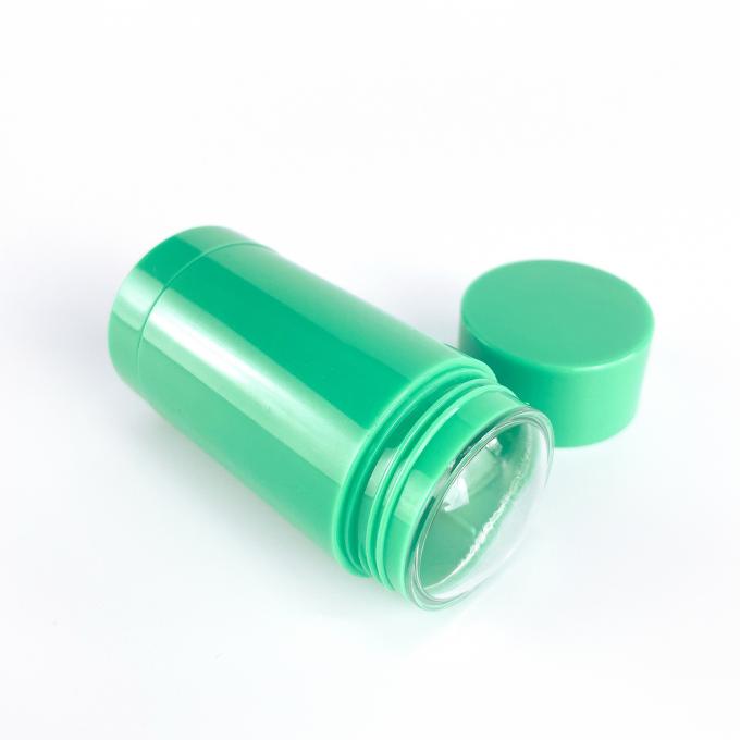 Plastik des Grün-30ml ringsum kundenspezifische leere Lippenbalsam-Behälter-Lippenstift-Rohr-Kugel-Form