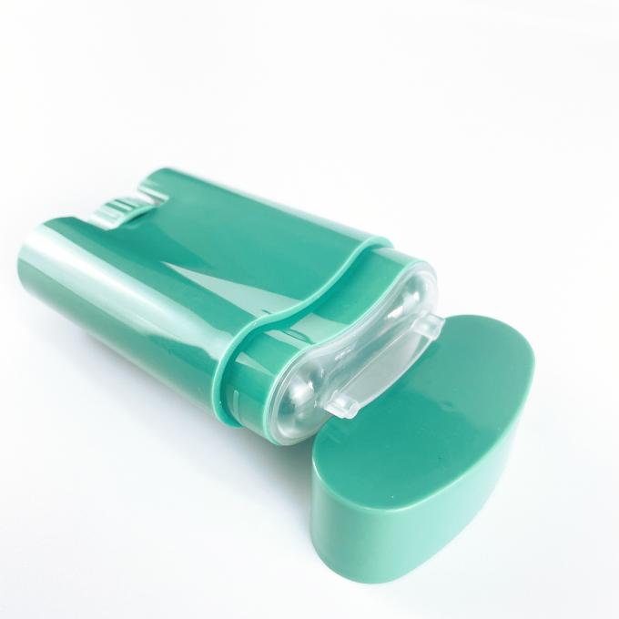 Lippenbalsam-Ball-Rohr-Plastikbehälter des Grün-20ml flacher mit der Kappe hergestellt in China