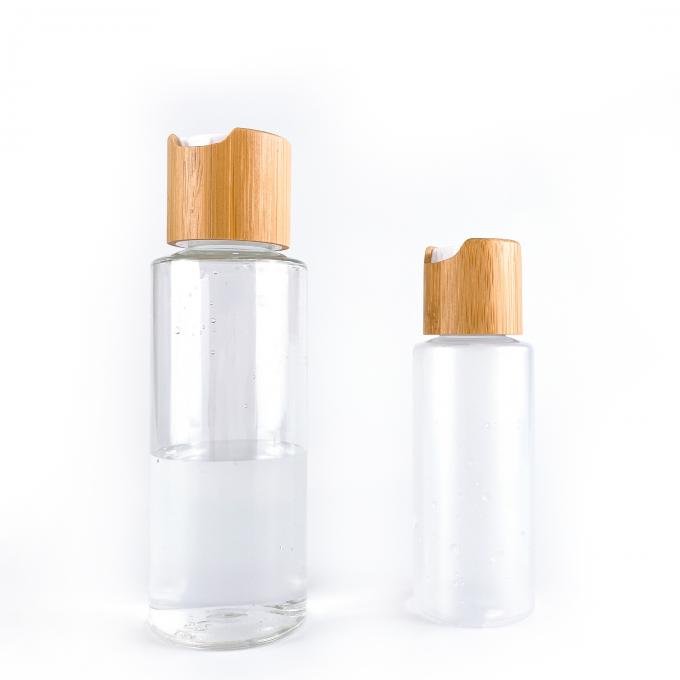 En gros 20/410 24/410 Bambusdisketten-Kappen-Presse-Kappe Flip Top Cap für kosmetisches Flaschen-Glas