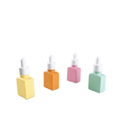 TROPFFLASCHE-Makrone bereifter Farbserum-kosmetischer Luxus des Quadrat-15ml Glas