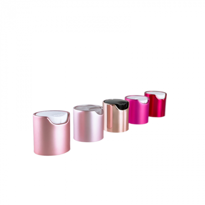24mm Spitzenkappen des leichten Schlages rosa Aluminiumdiskette für Plastikflasche